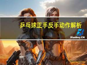 乒乓球正手反手动作解析