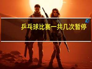 乒乓球比赛一共几次暂停