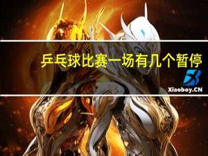 乒乓球比赛一场有几个暂停