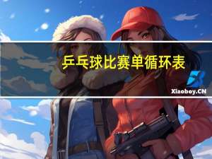 乒乓球比赛单循环表