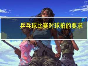 乒乓球比赛对球拍的要求