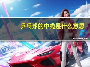 乒乓球的中线是什么意思