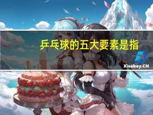 乒乓球的五大要素是指