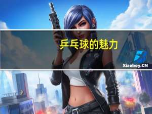 乒乓球的魅力