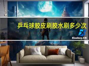 乒乓球胶皮刷胶水刷多少次