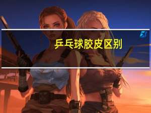 乒乓球胶皮区别