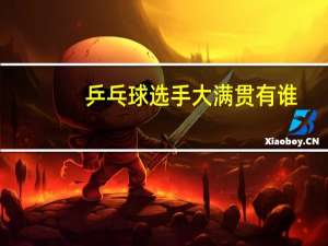 乒乓球选手大满贯有谁