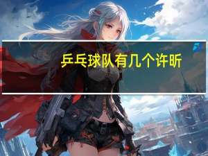 乒乓球队有几个许昕