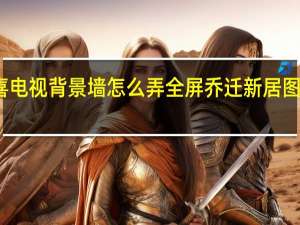乔迁之喜电视背景墙怎么弄全屏 乔迁新居图片电视背景墙