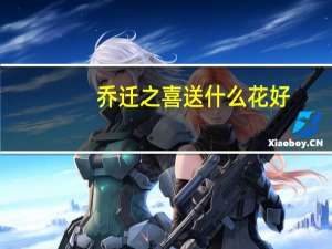 乔迁之喜送什么花好