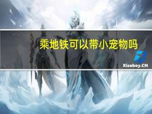 乘地铁可以带小宠物吗