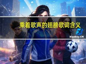 乘着歌声的翅膀歌词含义（乘着歌声的翅膀歌词）