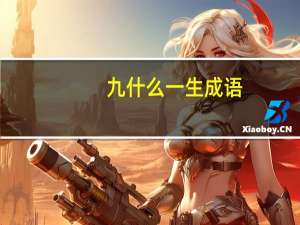 九什么一生成语