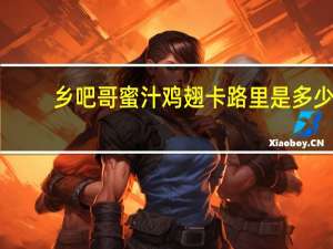 乡吧哥 蜜汁鸡翅卡路里是多少