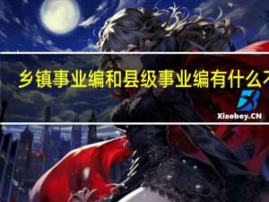 乡镇事业编和县级事业编有什么不同