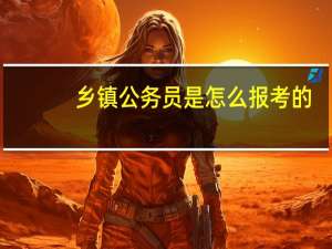 乡镇公务员是怎么报考的