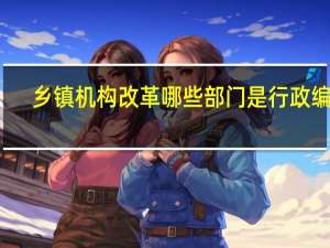 乡镇机构改革哪些部门是行政编制