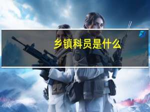 乡镇科员是什么