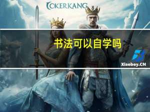 书法可以自学吗