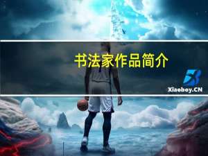 书法家作品简介（书法作品集简介）