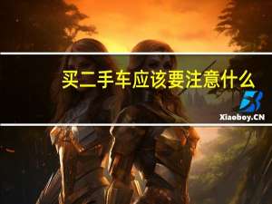 买二手车应该要注意什么