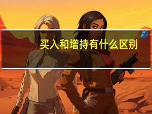 买入和增持有什么区别