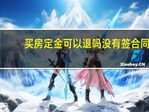 买房定金可以退吗没有签合同