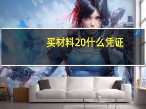 买材料 什么凭证