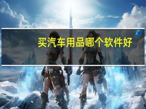 买汽车用品哪个软件好