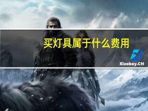 买灯具属于什么费用
