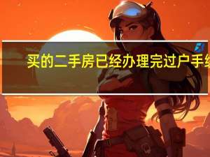 买的二手房已经办理完过户手续，但房产证没有