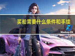买船需要什么条件和手续