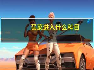 买菜进入什么科目