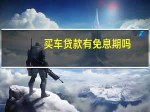 买车贷款有免息期吗（买车贷款有免息的吗）