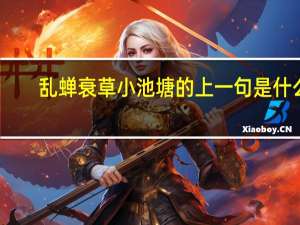 乱蝉衰草小池塘的上一句是什么