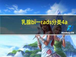 乳腺bi一rads分类4a