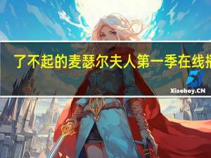 了不起的麦瑟尔夫人第一季在线播放（了不起的麦瑟尔夫人第一季在线观看）