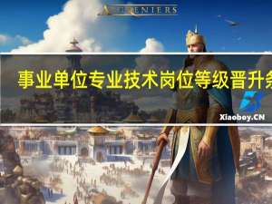 事业单位专业技术岗位等级晋升条件