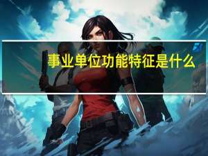 事业单位功能特征是什么