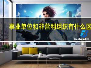 事业单位和非营利组织有什么区别