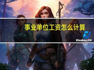 事业单位工资怎么计算