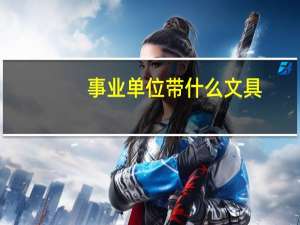 事业单位带什么文具