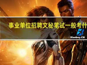 事业单位招聘文秘笔试一般考什么