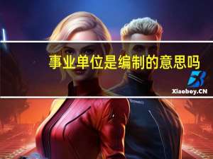 事业单位是编制的意思吗