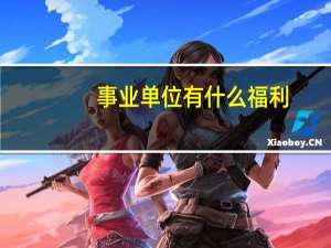 事业单位有什么福利