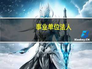 事业单位法人