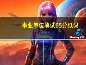 事业单位笔试65分低吗