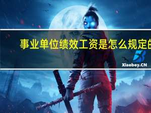 事业单位绩效工资是怎么规定的