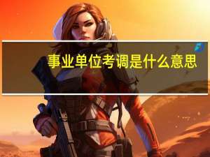 事业单位考调是什么意思