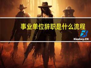 事业单位辞职是什么流程